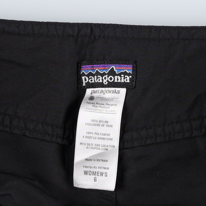 Patagonia Wavefarer Board Shorts 76552SP12 Nylon Shorts Women's XL (equivalent to W33) Nylon black type Vintage Second Hand