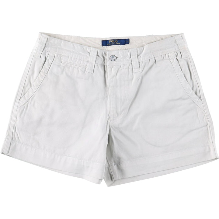 Ralph Lauren POLO RALPH LAUREN Chino Shorts, Women's Size L (equivalent to W29) cotton white type Vintage Second Hand
