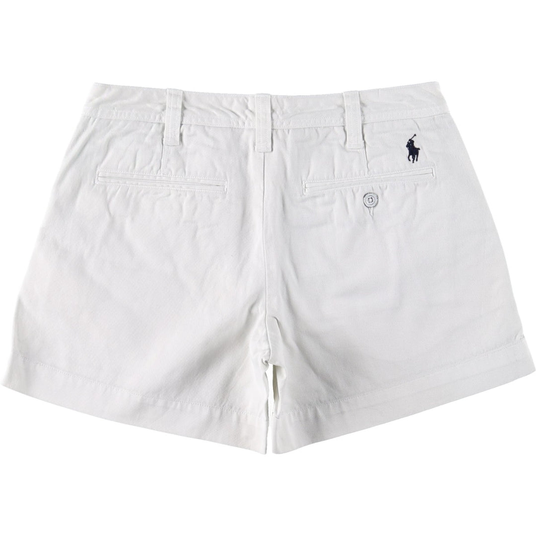 Ralph Lauren POLO RALPH LAUREN Chino Shorts, Women's Size L (equivalent to W29) cotton white type Vintage Second Hand