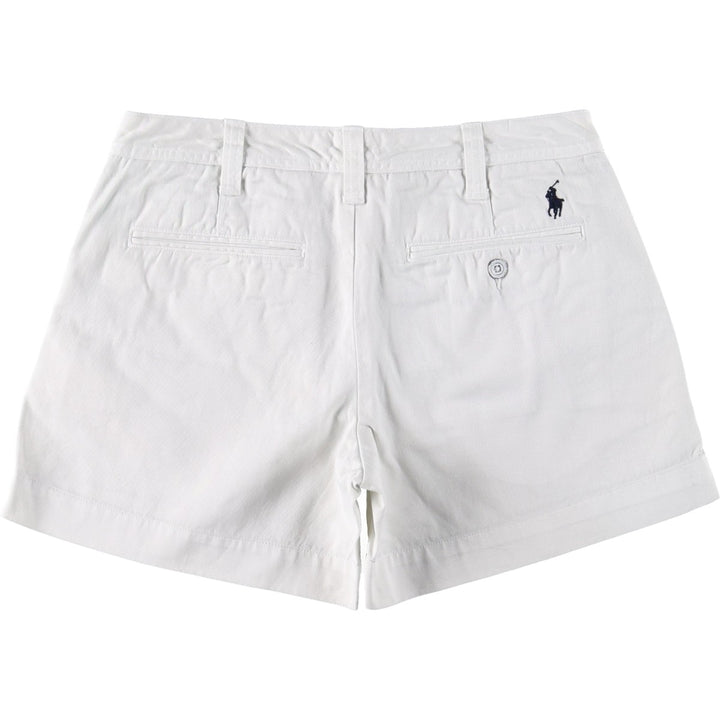 Ralph Lauren POLO RALPH LAUREN Chino Shorts, Women's Size L (equivalent to W29) cotton white type Vintage Second Hand
