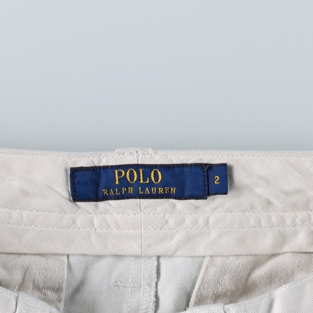 Ralph Lauren POLO RALPH LAUREN Chino Shorts, Women's Size L (equivalent to W29) cotton white type Vintage Second Hand