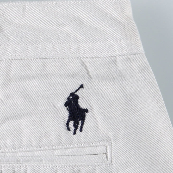 Ralph Lauren POLO RALPH LAUREN Chino Shorts, Women's Size L (equivalent to W29) cotton white type Vintage Second Hand