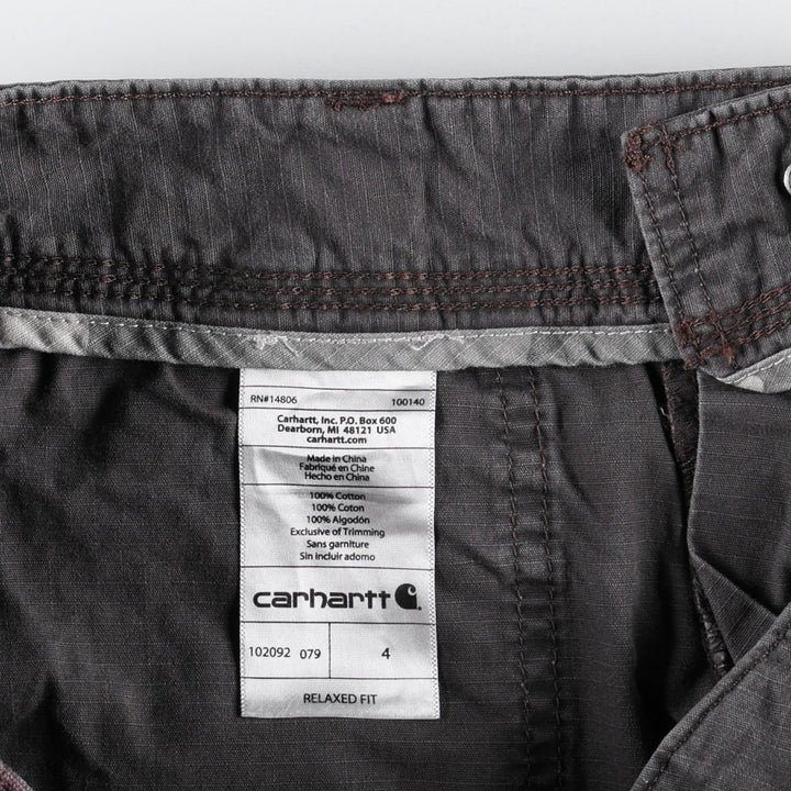 Carhartt Relaxed Fit Ripstop Work Shorts, Women's Size L (equivalent to W30) cotton gray type Vintage Second Hand
