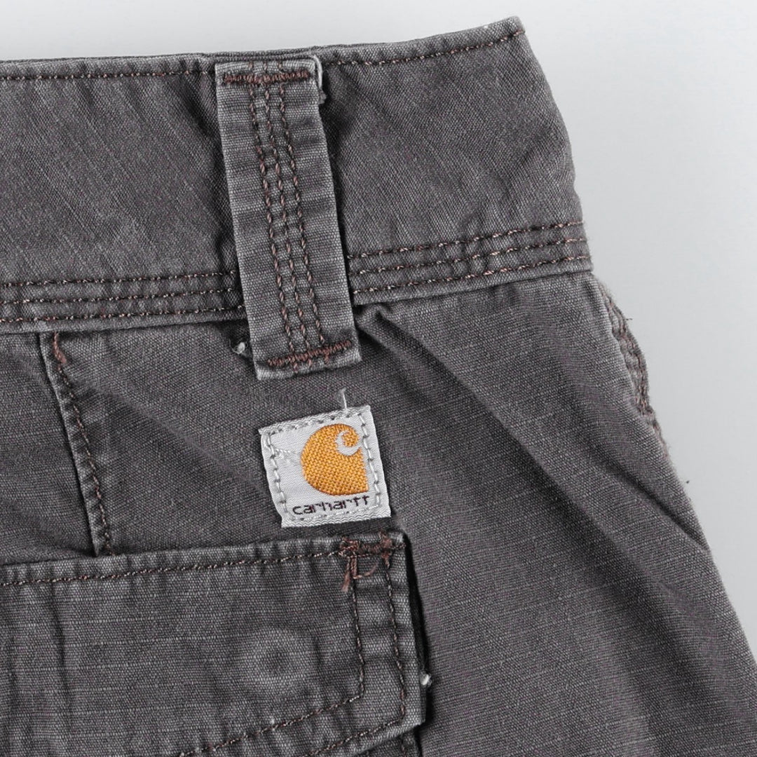 Carhartt Relaxed Fit Ripstop Work Shorts, Women's Size L (equivalent to W30) cotton gray type Vintage Second Hand