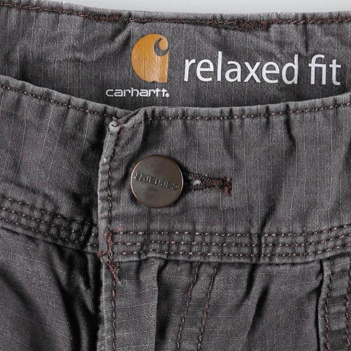 Carhartt Relaxed Fit Ripstop Work Shorts, Women's Size L (equivalent to W30) cotton gray type Vintage Second Hand