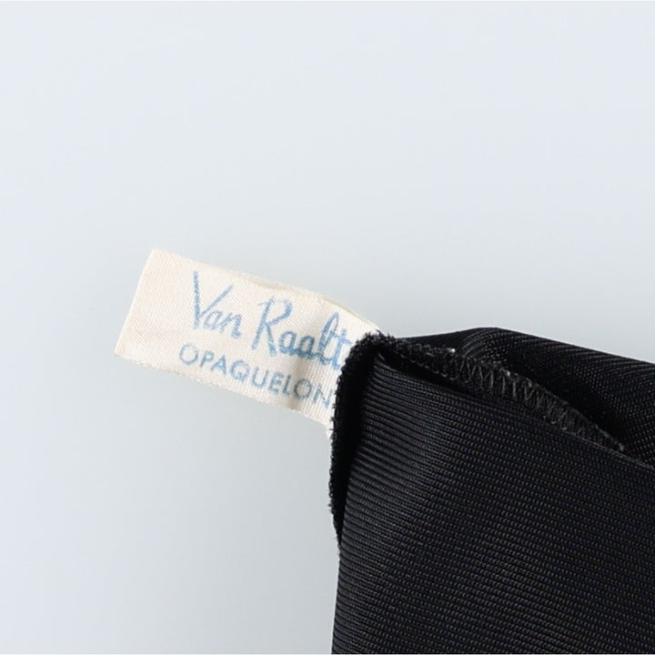 1960s-1970'S Van Raalte Midi-Length Lingerie Camisole Dress, Made in USA, Women's Size S (Equivalent), Vintage Nylon black type Vintage Second Hand
