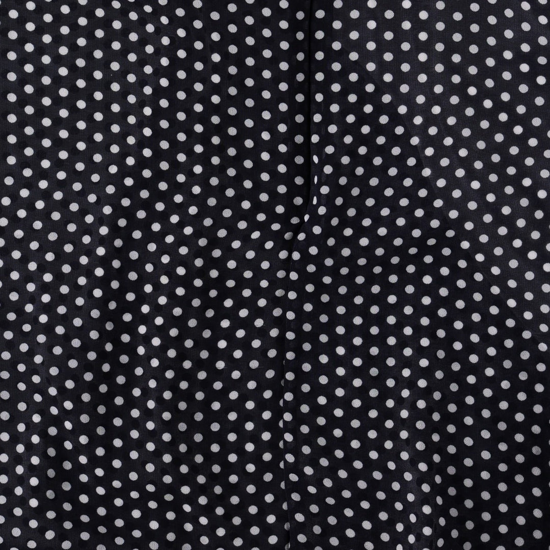 2000'S Calvin Klein polka dot pattern maxi dress, two-tone, sleeveless, flared, women's size M (approx.) polyester white type Vintage Second Hand