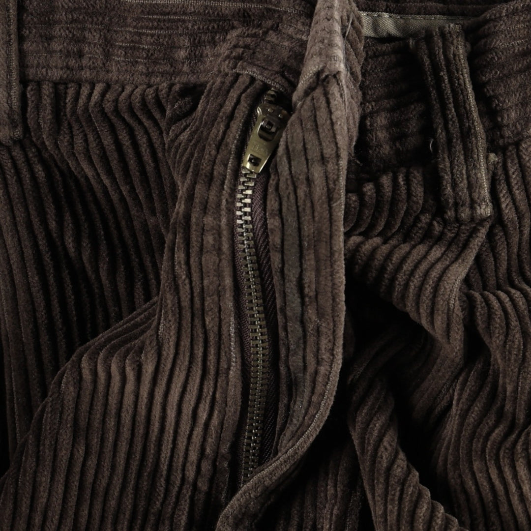 90'S Dockers khakis loose fit two-pleat corduroy pants, men's size W36 equivalent, vintage. cotton dark chocolate Vintage Second Hand