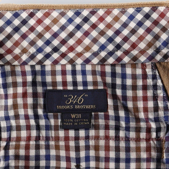 Brooks Brothers 346 Corduroy Pants, Men's Size W32 (approx.) cotton Copper Vintage Second Hand