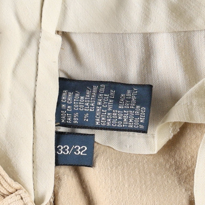 Ralph Lauren POLO by Ralph Lauren PRESTON PANT corduroy pants, men's size W34 cotton Beige type Vintage Second Hand