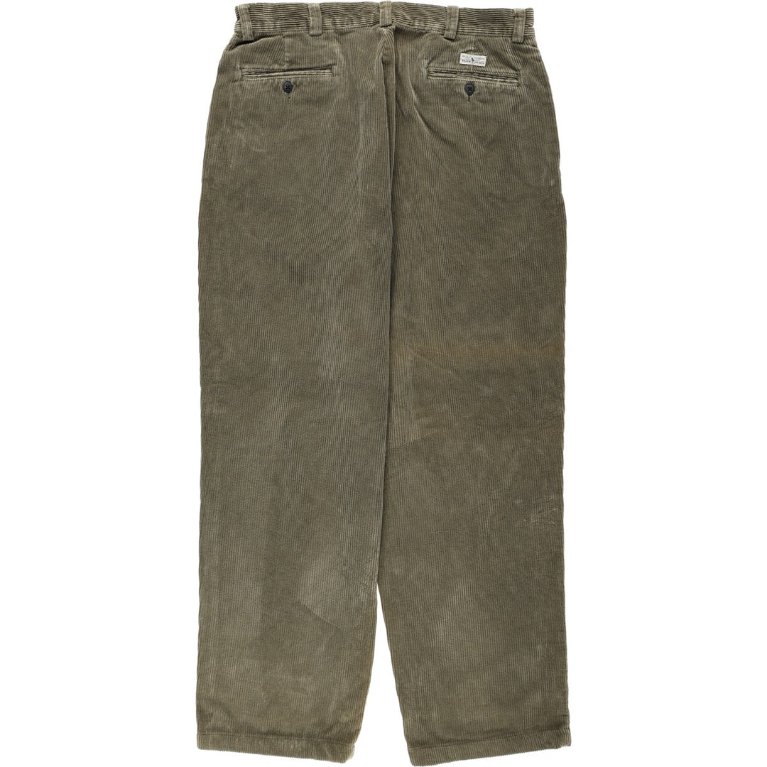 Ralph Lauren POLO by Ralph Lauren PHILIP PANT Men's W34 (approx.) cotton Khaki type Vintage Second Hand