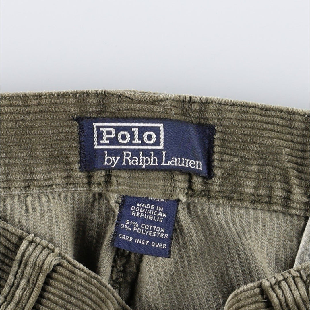 Ralph Lauren POLO by Ralph Lauren PHILIP PANT Men's W34 (approx.) cotton Khaki type Vintage Second Hand
