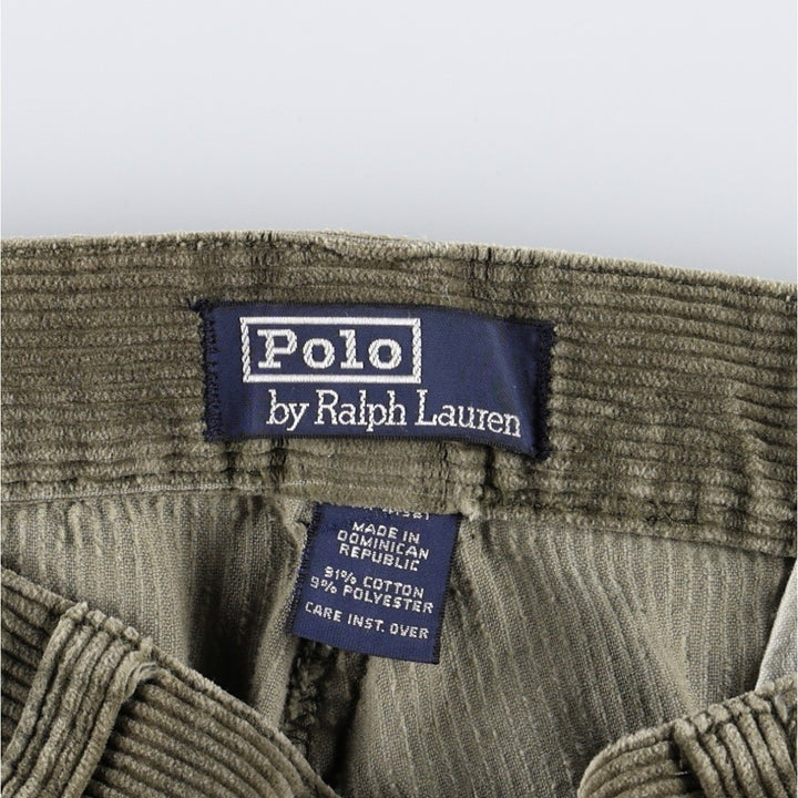 Ralph Lauren POLO by Ralph Lauren PHILIP PANT Men's W34 (approx.) cotton Khaki type Vintage Second Hand