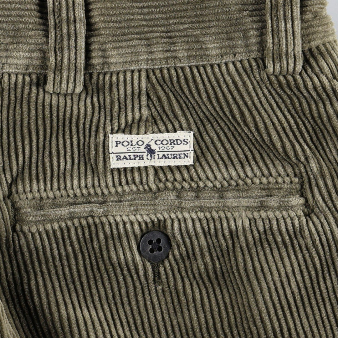 Ralph Lauren POLO by Ralph Lauren PHILIP PANT Men's W34 (approx.) cotton Khaki type Vintage Second Hand