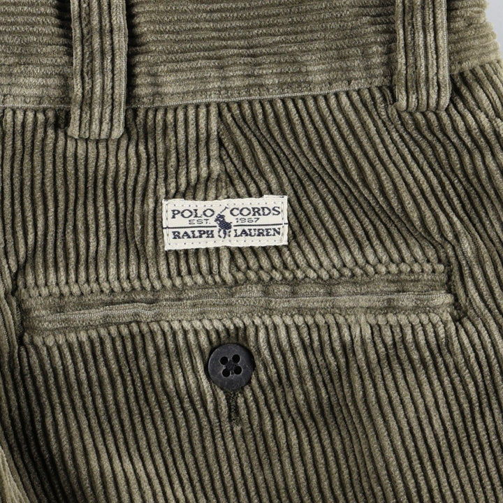 Ralph Lauren POLO by Ralph Lauren PHILIP PANT Men's W34 (approx.) cotton Khaki type Vintage Second Hand