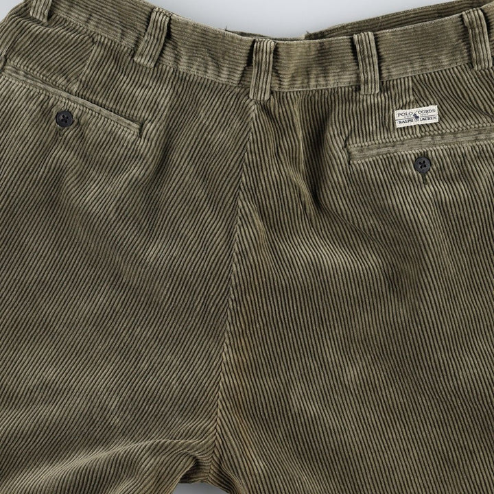 Ralph Lauren POLO by Ralph Lauren PHILIP PANT Men's W34 (approx.) cotton Khaki type Vintage Second Hand