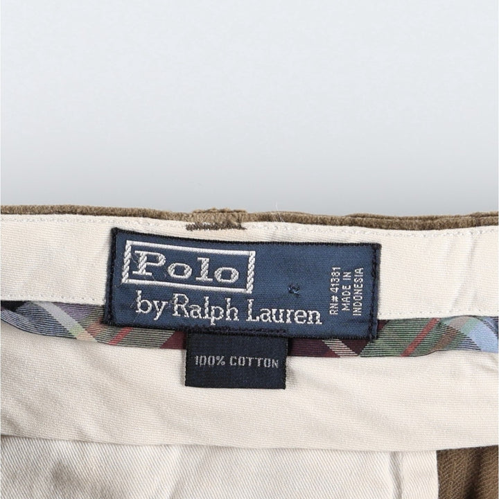 Ralph Lauren POLO by Ralph Lauren Corduroy Pants Men's W34 cotton brown type Vintage Second Hand