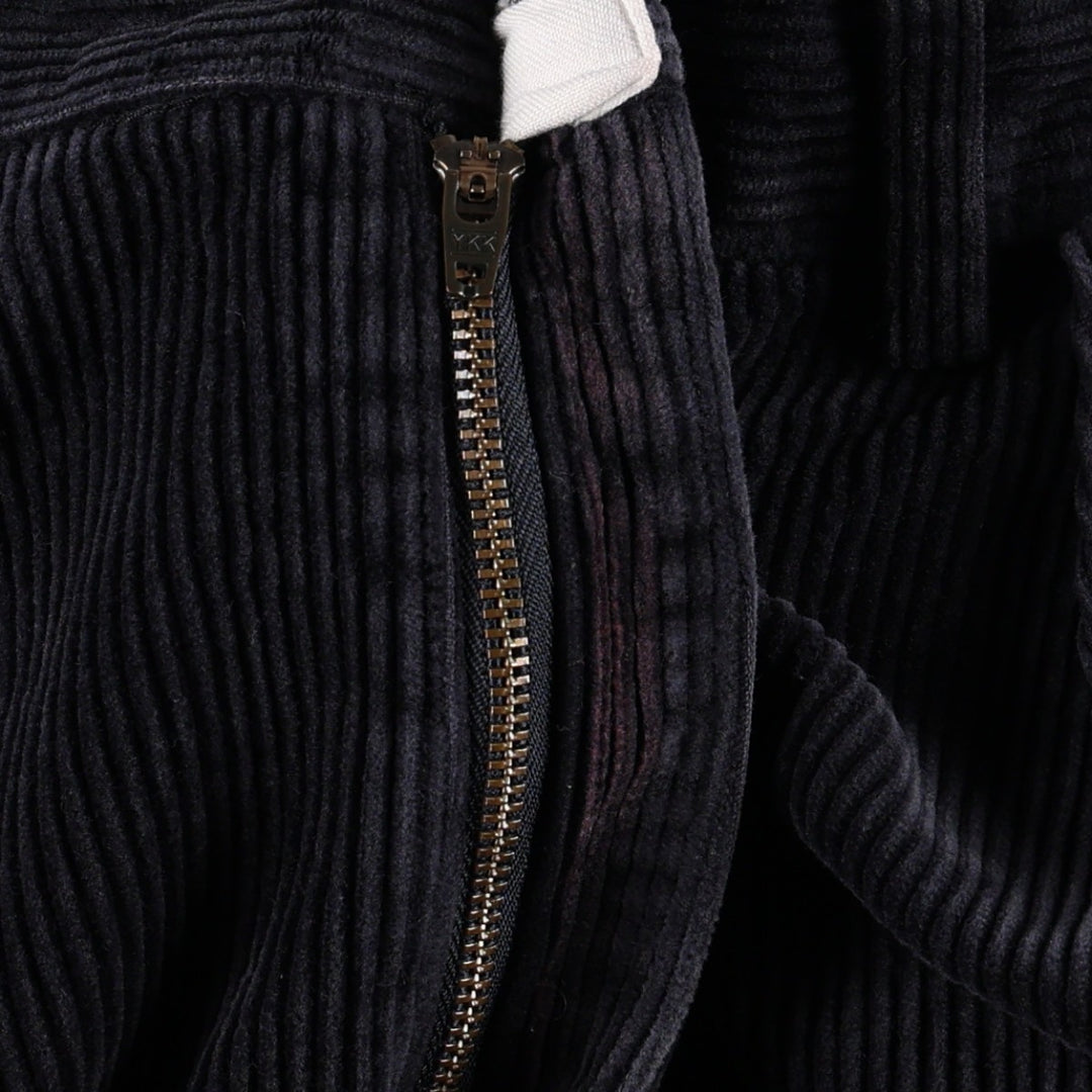 Ralph Lauren POLO by Ralph Lauren ANDREW PANT, two-pleat corduroy pants, men's, W33 equivalent cotton navy blue type Vintage Second Hand