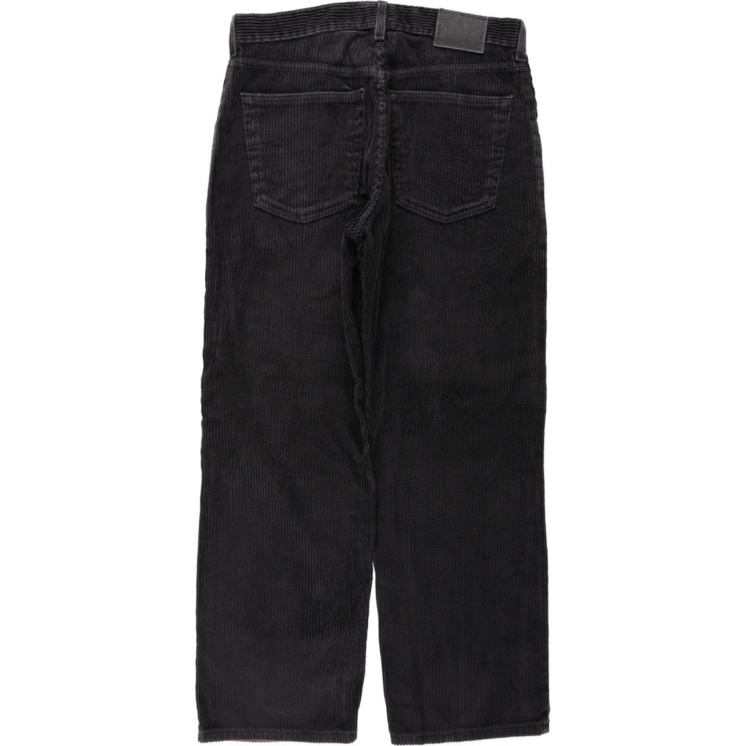 90'S Levi's Silver Tab Straight Loose Corduroy Pants, Men's W34 (approx.), Vintage cotton black type Vintage Second Hand