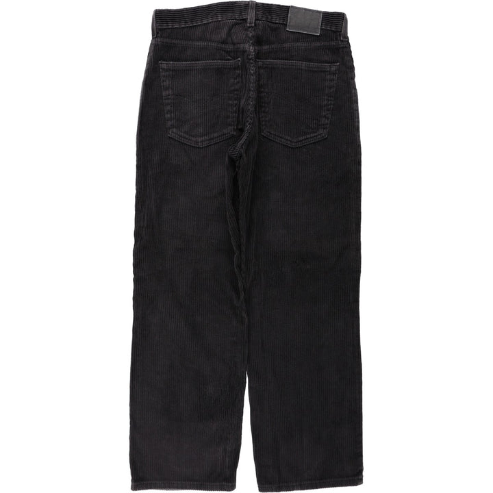 90'S Levi's Silver Tab Straight Loose Corduroy Pants, Men's W34 (approx.), Vintage cotton black type Vintage Second Hand