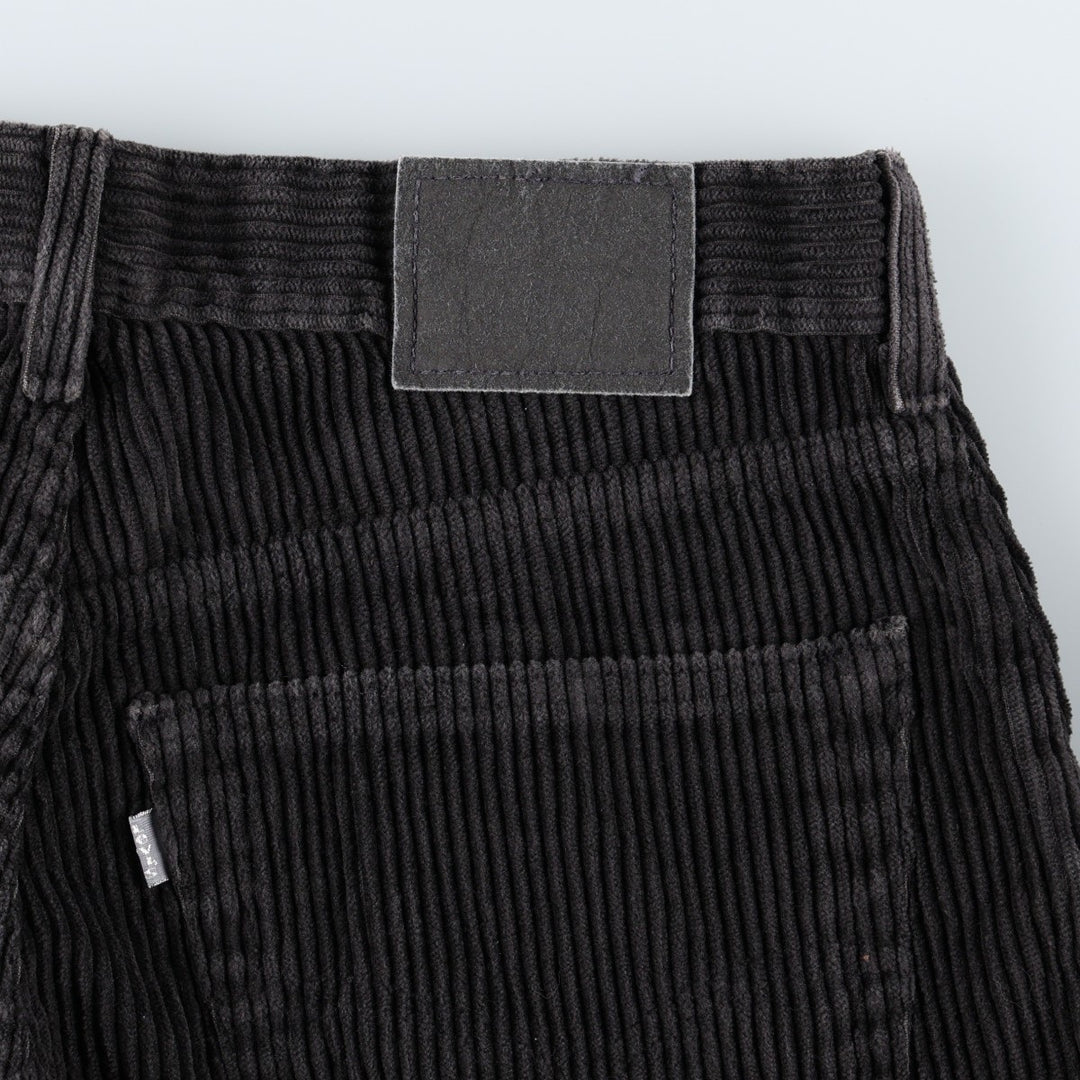 90'S Levi's Silver Tab Straight Loose Corduroy Pants, Men's W34 (approx.), Vintage cotton black type Vintage Second Hand