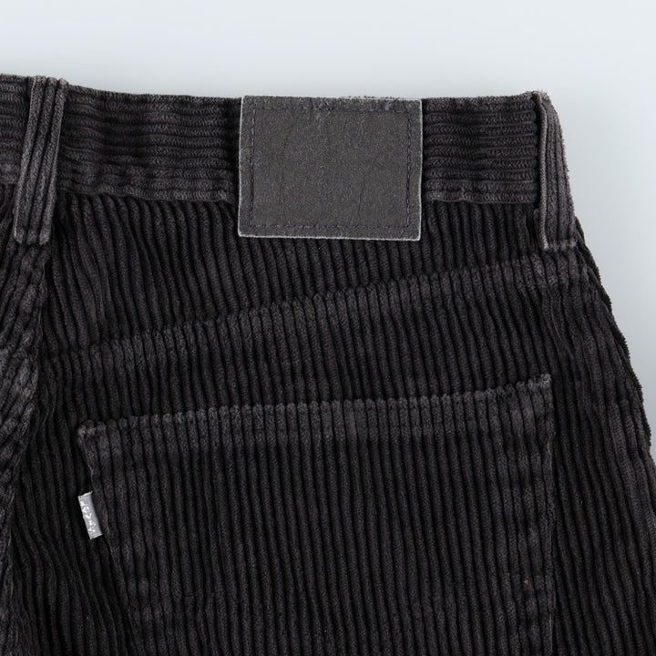 90'S Levi's Silver Tab Straight Loose Corduroy Pants, Men's W34 (approx.), Vintage cotton black type Vintage Second Hand