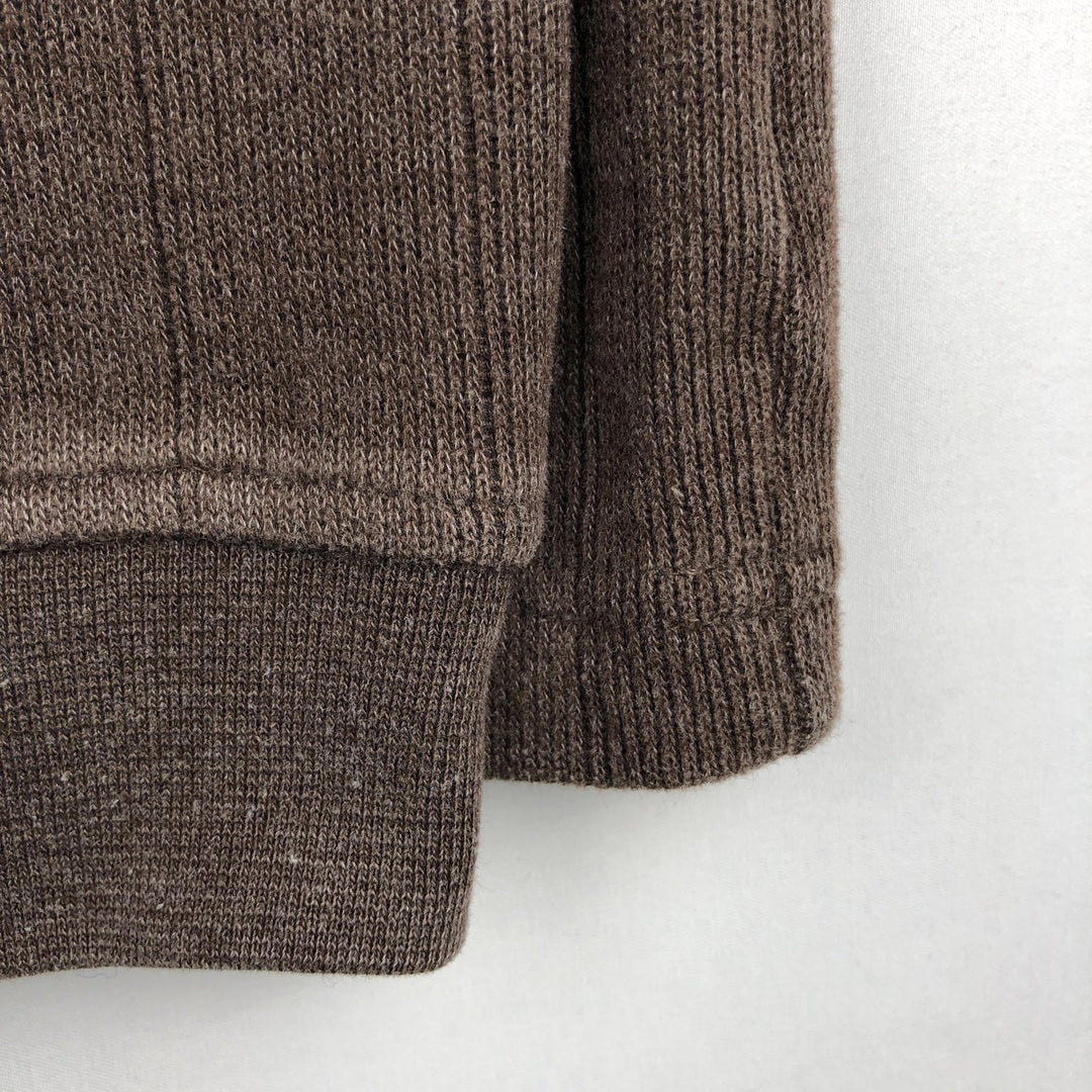 Columbia V-neck Long-Sleeve T-Shirt (Men's Size XL) cotton brown type Vintage Second Hand