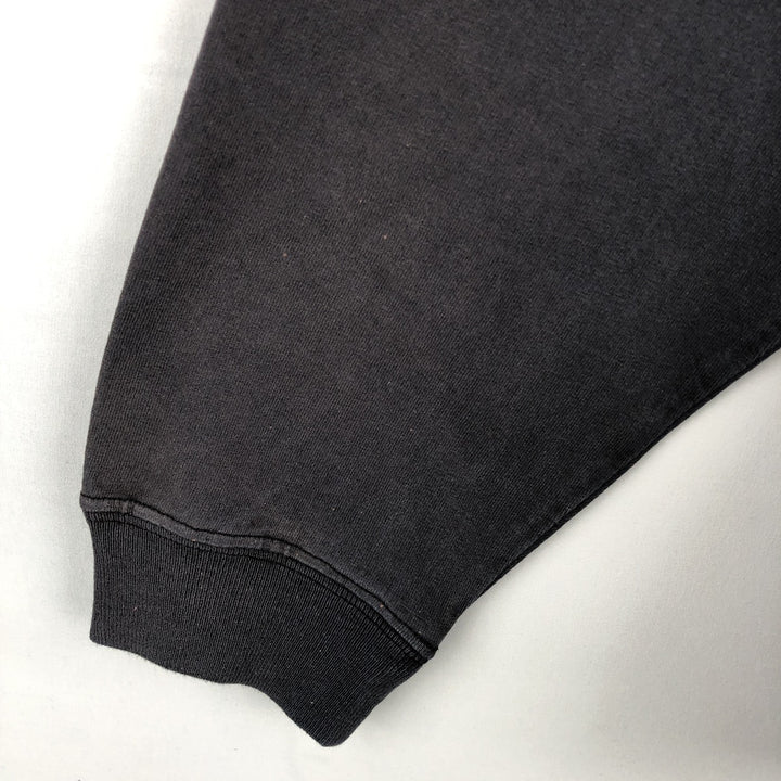 Carhartt Henley neck plain pocket long T-shirt long T men's L size cotton black type Vintage Second Hand