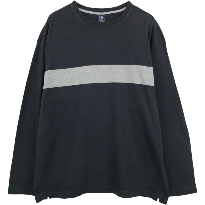 2000'S GAP Long Sleeve T-Shirt, Men's XL cotton black type Vintage Second Hand