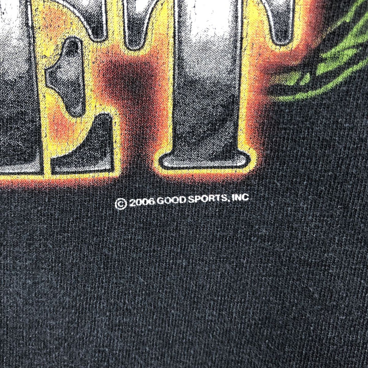 2000'S ALSTYLE Fire Pattern Long-Sleeve T-Shirt (Men's XL equivalent) cotton black type Vintage Second Hand