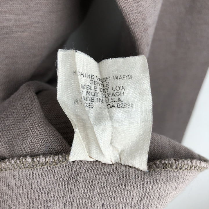 LLBean Henley Neck Long-Sleeve T-Shirt (Men's Size L) acrylic gray type Vintage Second Hand