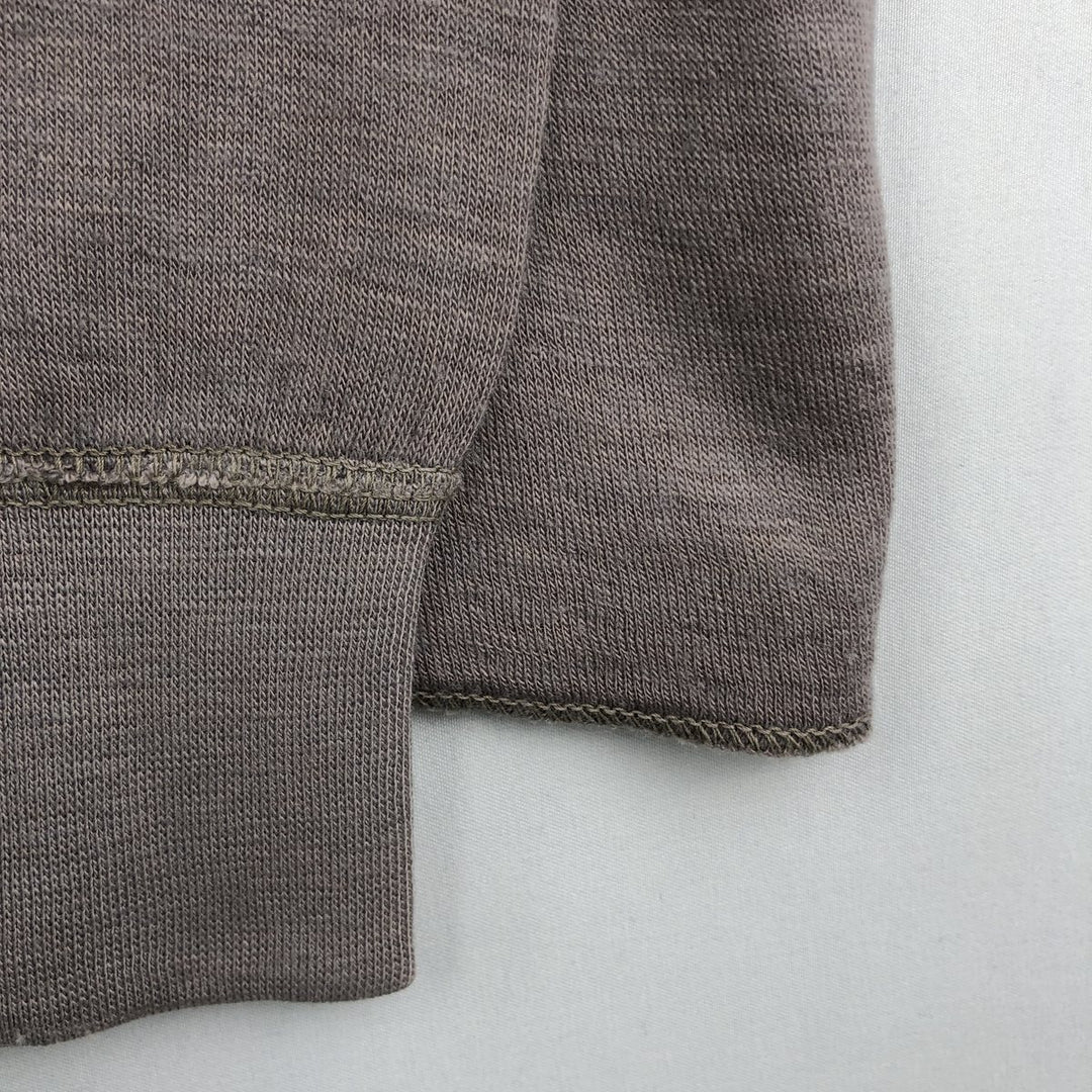 LLBean Henley Neck Long-Sleeve T-Shirt (Men's Size L) acrylic gray type Vintage Second Hand