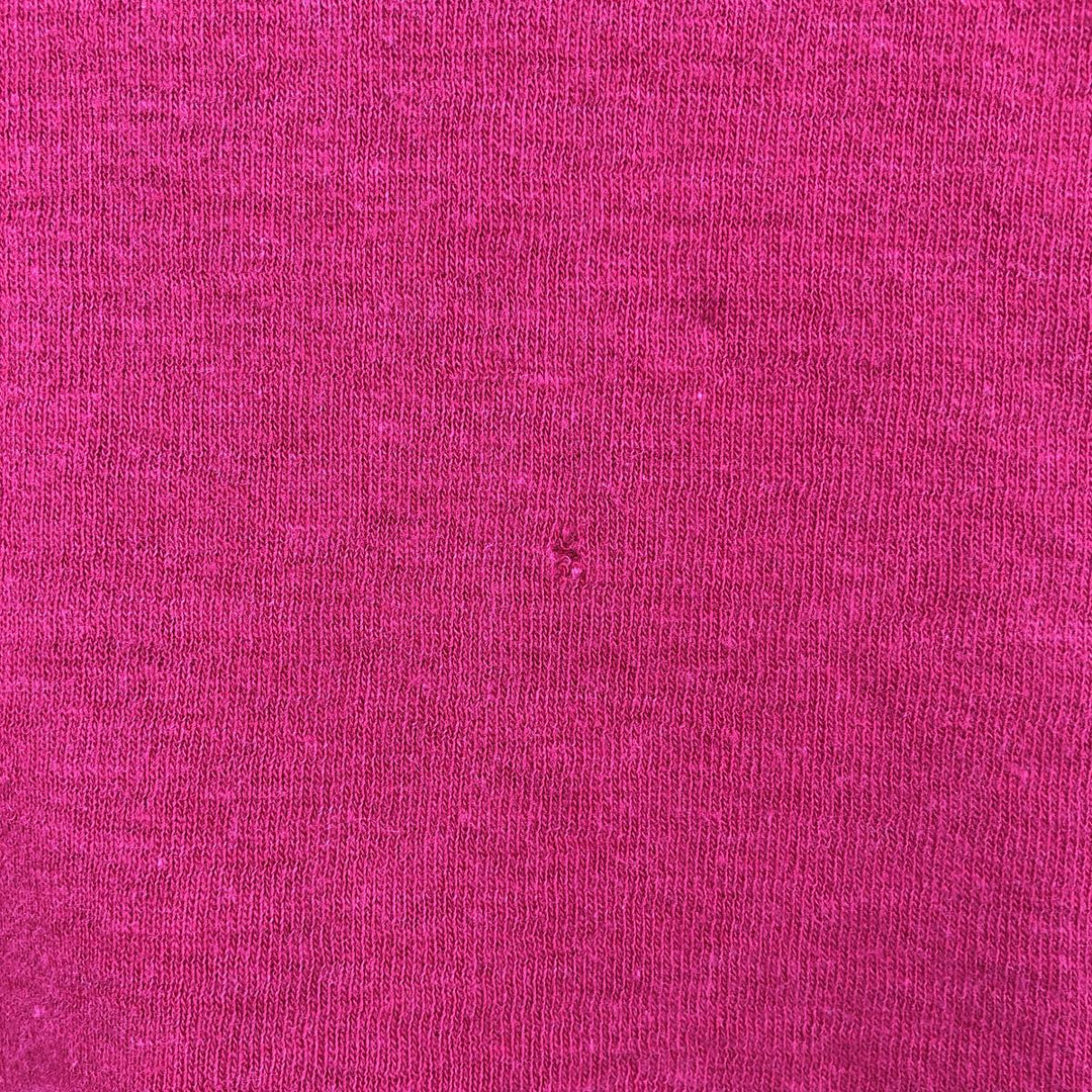 LLBean Henley Neck Long-Sleeve T-Shirt, Made in USA, Men's Size L (approx.) cotton red type Vintage Second Hand