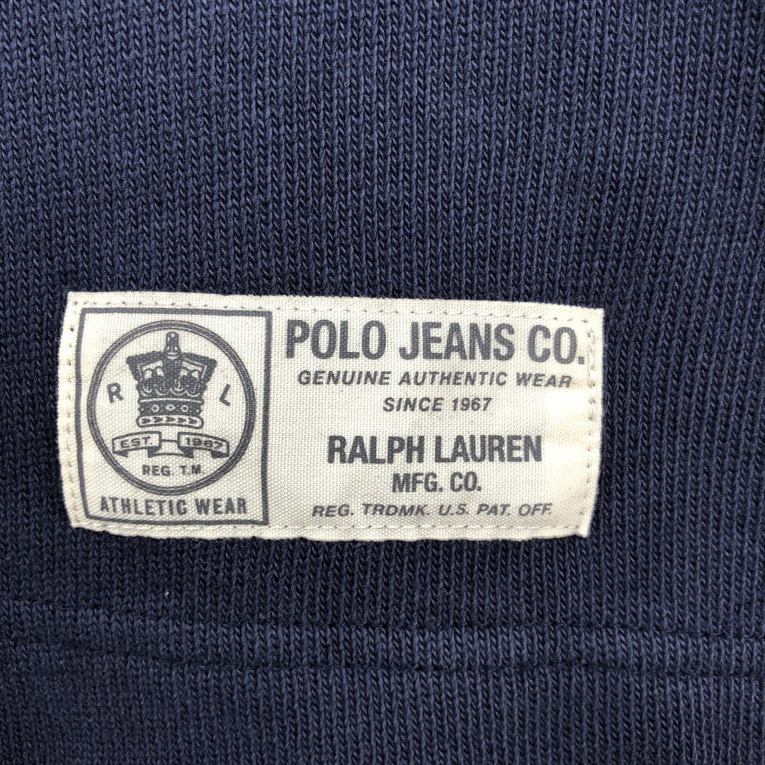 Ralph Lauren POLO JEANS COMPANY Long T-shirt Men's XL size cotton navy blue type Vintage Second Hand