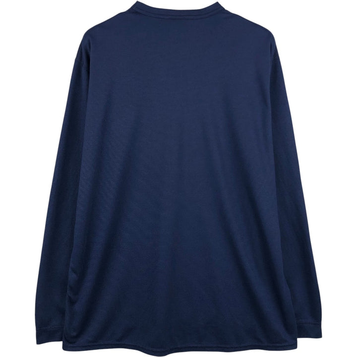 Patagonia CAPILENE Long-Sleeve T-Shirt, Made in USA, Men's Size L (approx.) polyester navy blue type Vintage Second Hand