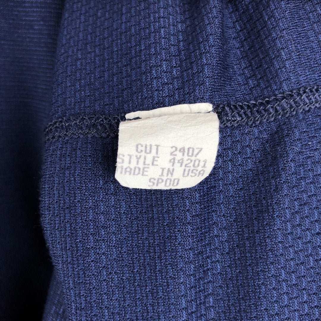 Patagonia CAPILENE Long-Sleeve T-Shirt, Made in USA, Men's Size L (approx.) polyester navy blue type Vintage Second Hand