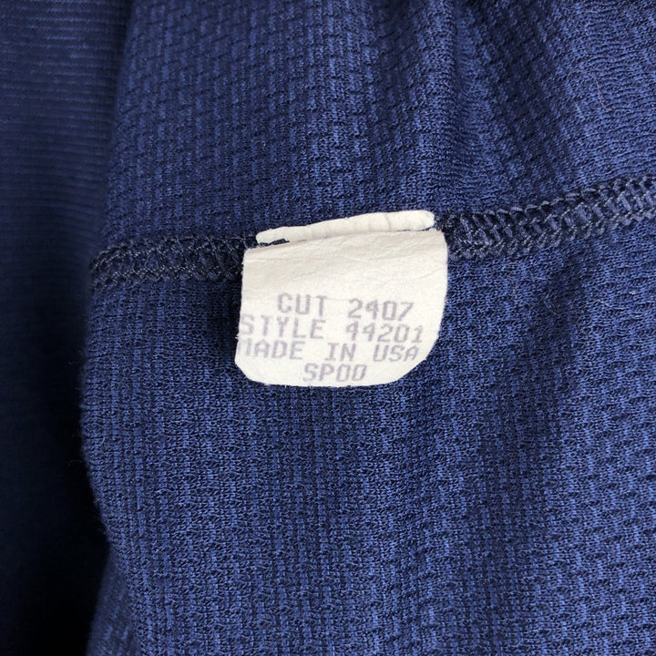 Patagonia CAPILENE Long-Sleeve T-Shirt, Made in USA, Men's Size L (approx.) polyester navy blue type Vintage Second Hand