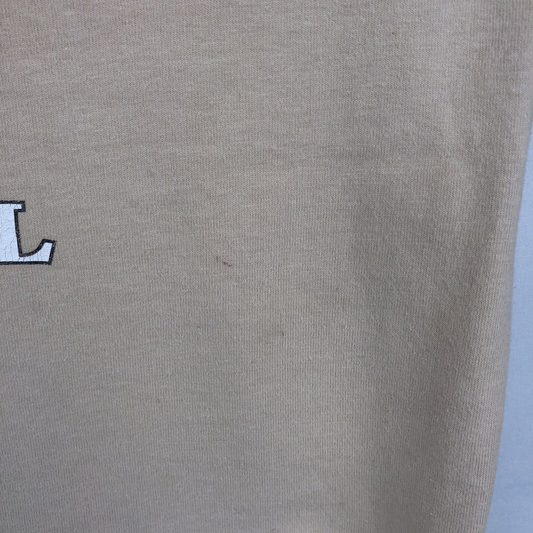 Harley-Davidson Motorcycle Long-Sleeve T-Shirt, Made in USA, Men's Size L (approx.) cotton unbleached Vintage Second Hand