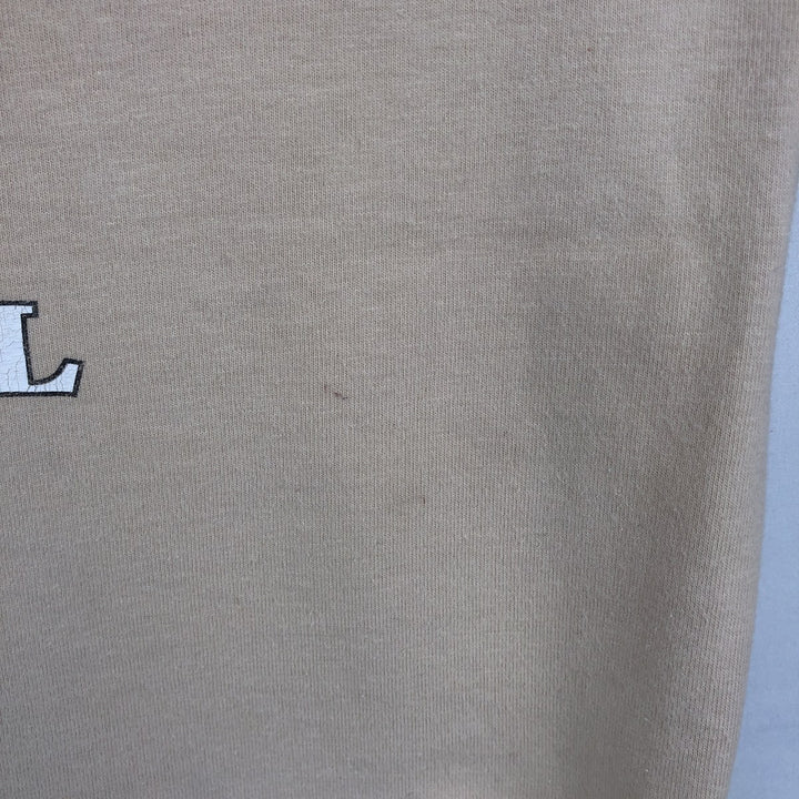 Harley-Davidson Motorcycle Long-Sleeve T-Shirt, Made in USA, Men's Size L (approx.) cotton unbleached Vintage Second Hand