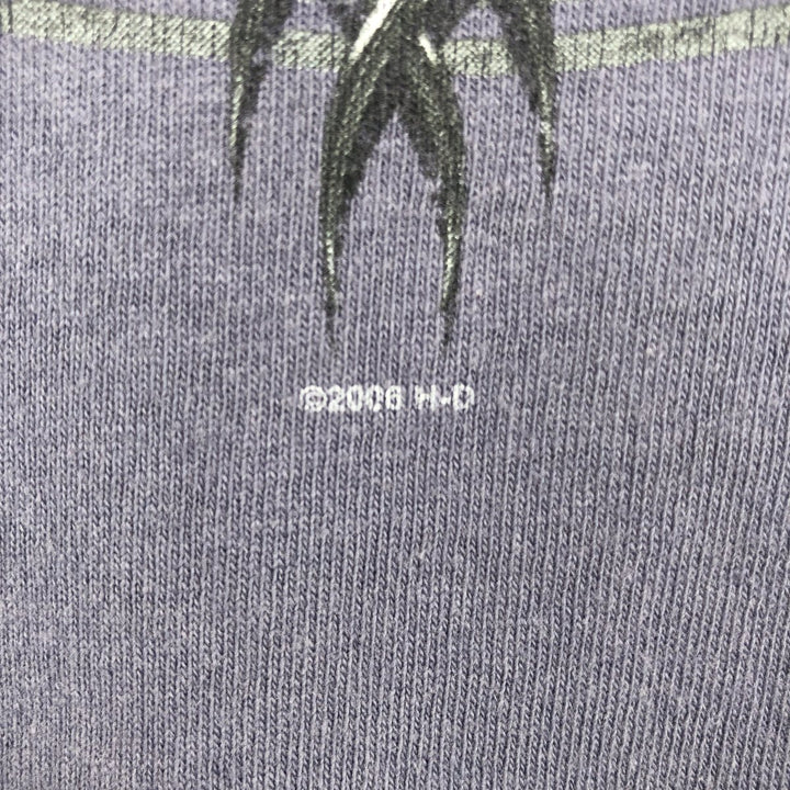 2000'S Harley-Davidson Motorcycle Long-Sleeve T-Shirt, Made in USA, Men's Size M (approx.) cotton Blue type light blue Vintage Second Hand