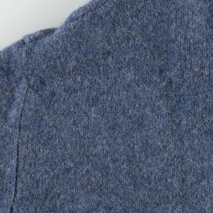 Burberry's London wool knit cardigan, women's size S (approx.) wool blue type Vintage Second Hand