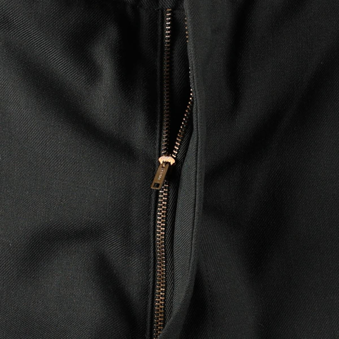 1980'S US Military Issue Men's Polyester Wool Trousers, Serge AG 344 Class 6, Made in USA, Size 29R (equivalent to Men's W28) polyester Khaki type Vintage Second Hand