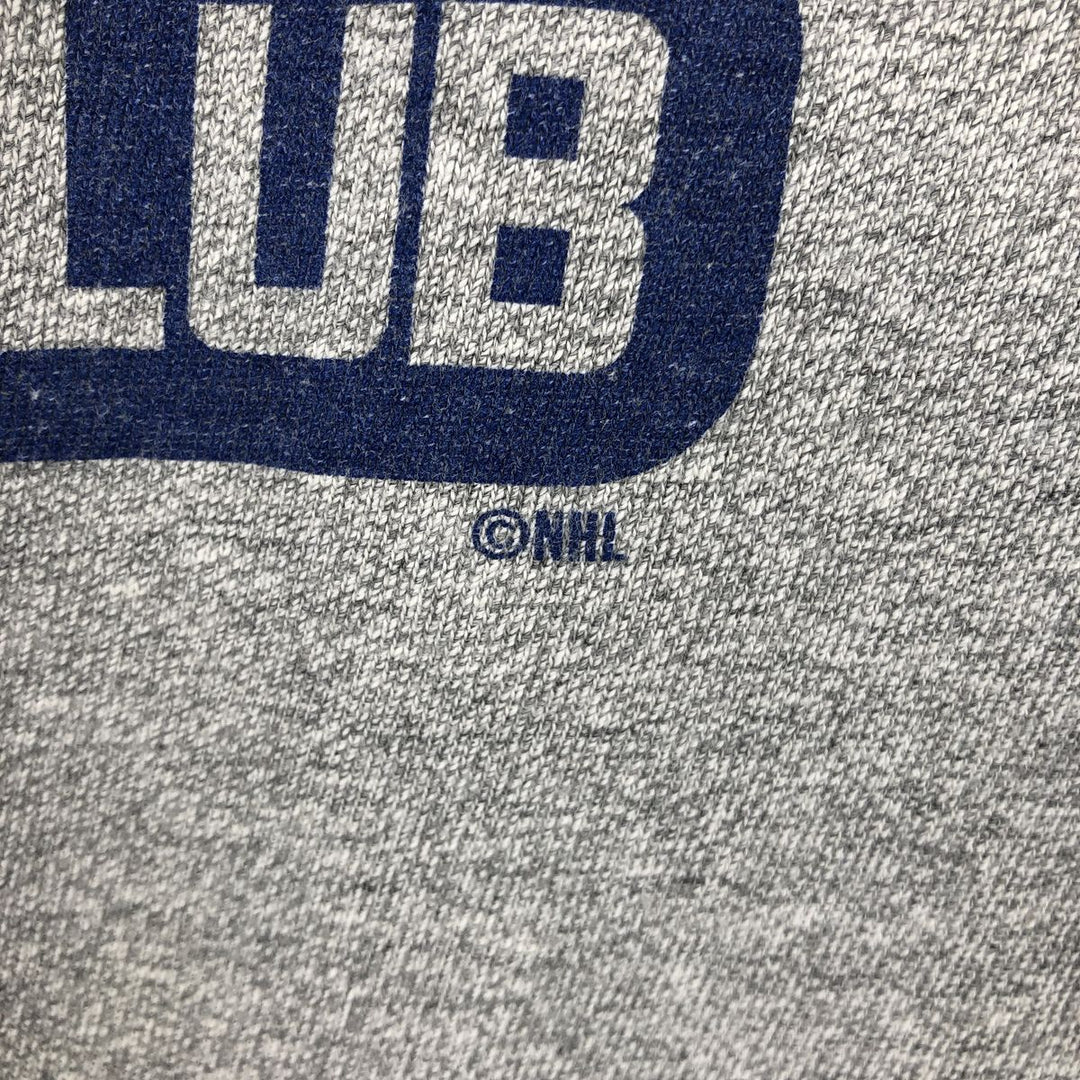 ROOTS NHL TORONTO MAPLE LEAFS Long-Sleeve T-Shirt, Made in Canada, Men's Size L (approx.) cotton gray type Vintage Second Hand