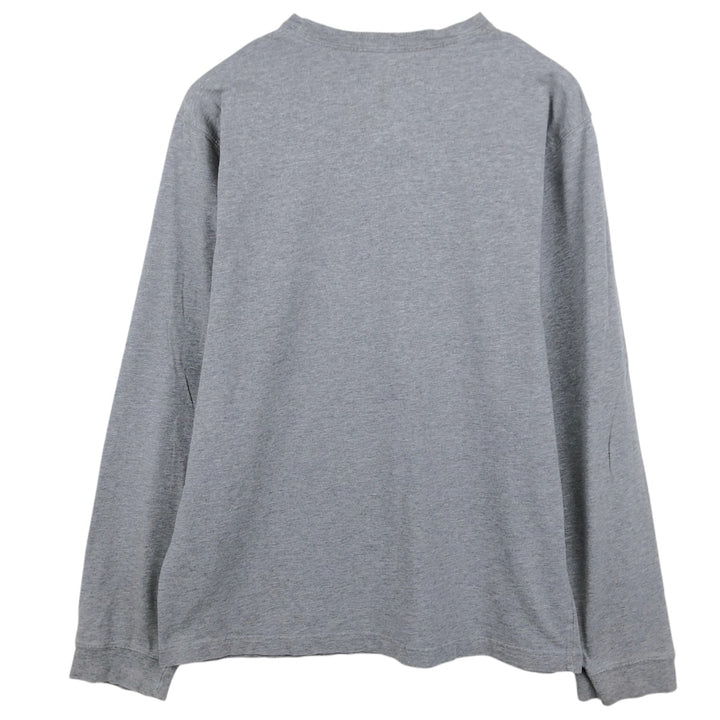 Abercrombie & Fitch Long-Sleeve T-Shirt (Men's XL equivalent) cotton gray type Vintage Second Hand