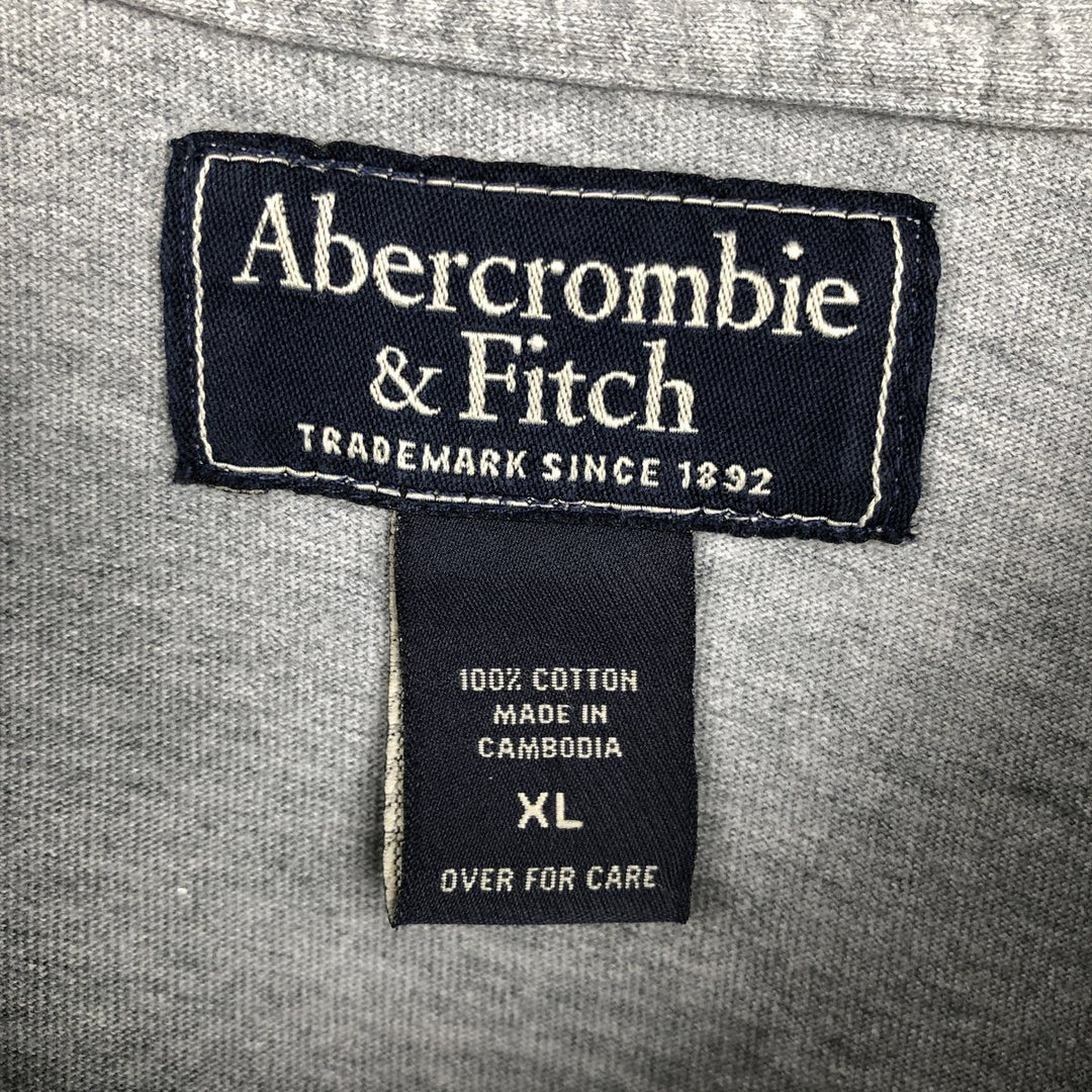 Abercrombie & Fitch Long-Sleeve T-Shirt (Men's XL equivalent) cotton gray type Vintage Second Hand