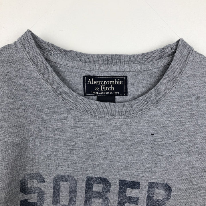 Abercrombie & Fitch Long-Sleeve T-Shirt (Men's XL equivalent) cotton gray type Vintage Second Hand