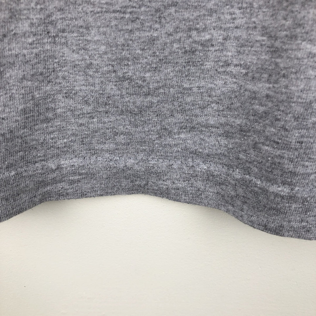 Nike Oregon University College Long-Sleeve T-Shirt (Men's Size L) cotton gray type Vintage Second Hand