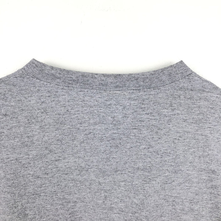 Nike Oregon University College Long-Sleeve T-Shirt (Men's Size L) cotton gray type Vintage Second Hand