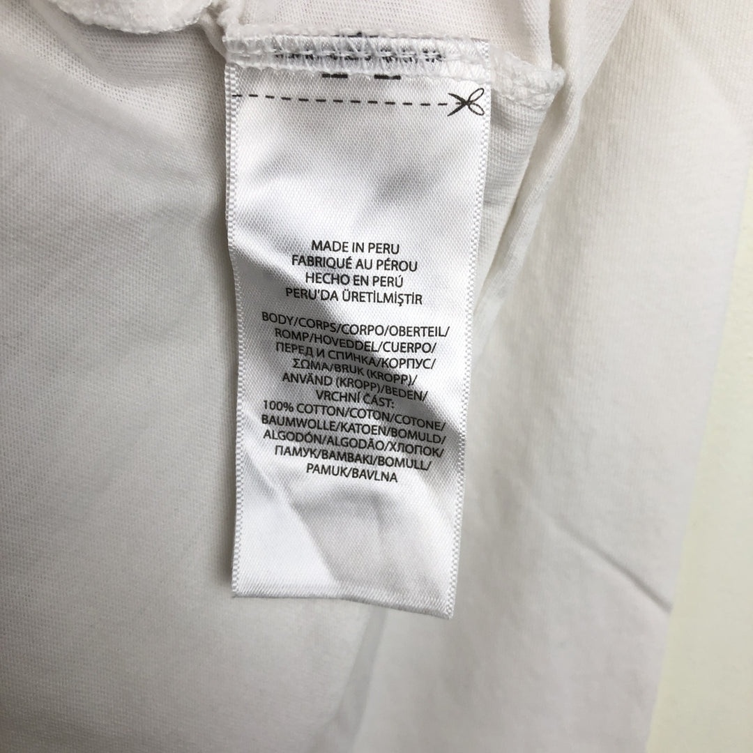Ralph Lauren POLO RALPH LAUREN CUSTOM SLIM FIT Long-Sleeve T-Shirt (Men's Size L) cotton white type Vintage Second Hand