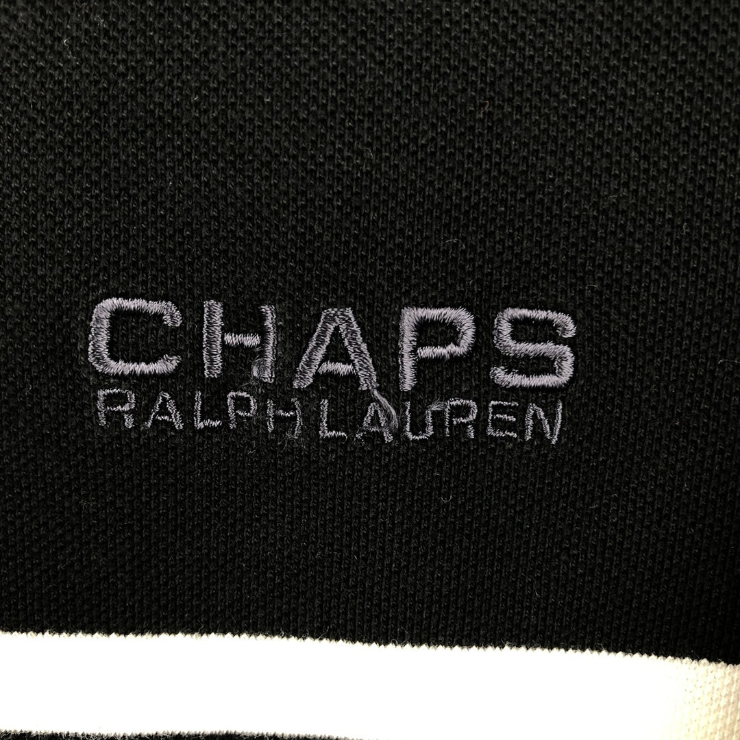 Ralph Lauren CHAPS long-sleeved T-shirt, men's size XL cotton black type Vintage Second Hand